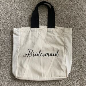 Canvas Bridesmaid Tote Bag